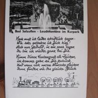 Bad Salzuflen, Hommage mit Bild, schwarz-weiss- Karte