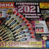 Feuerwerk Prospekt 2020 2021 NORMA für Sammler