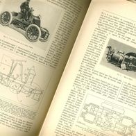 Rekordauto Bolide" 1901 historischer Weltrekords Report mit Motordetailzeichnung