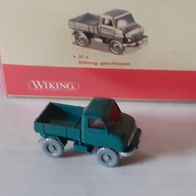 Wiking 1:87 Mercedes Unimog U 411 dunkeltürkisgrün aus PMS Verkehrs Modelle 7 (2012)