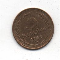 Münze Russland 3 Kopeken 1956