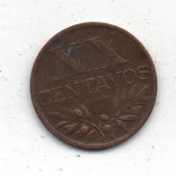 Münze Portugal 20 Centavos 1953