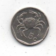 Münze Malta 5 Cent 1998