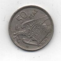 Münze. Spanien 50 Peseten 1957