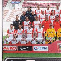 FC Augsburg Topps Sammelbild 2014 Mannschaftsbild 1 Bildnummer 4