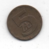 Münze Polen 5 Zloty 1976