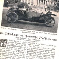 Die Entwicklung d. schienenlosen Kraftfahrzeugs" Daimler Straßenlokomotive 1915