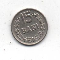 Münze Rumänien 15 Bani 1966