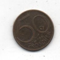 Münze Österreich 50 Groschen 1960
