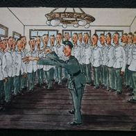 AK Scherzkarte 2. Weltkrieg o1944 Soldaten Chor Gesang Dirigent Musik Humor Postkarte