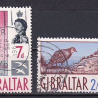 Gibraltar, 1960, 2 Briefm., gest.