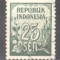 Indonesien, 1951, Mi. 81, Ziffer, 1 Briefm., echt gelaufen