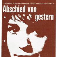 Filmprogramm MFK Nr. 148 Abschied von gestern Alexander Kluge 12 Seiten