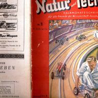 NATUR & Technik" 1950 Miniatur Rennwagen Modelle mit Madie Motor Thusius REA