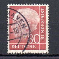 Bund BRD 1954, Mi. Nr. 0192 / 192, Heuss I, gestempelt Wilhelmshaven #13816