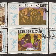 Ecuador olymp. Sommerspiele 1968 in Mexiko Mi.-Nr. 1313-1318 gest. (655)