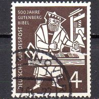Bund BRD 1954, Mi. Nr. 0198 / 198, Gutenberg Bibel, gestempelt Hannover #13822