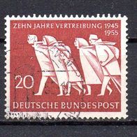 Bund BRD 1955, Mi. Nr. 0215 / 215, Vertreibung, gestempelt #13837