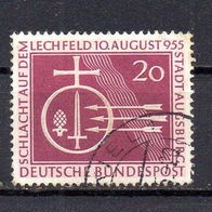 Bund BRD 1955, Mi. Nr. 0216 / 216, Schlacht Lechfeld, gestempelt #13838