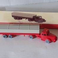 Wiking 1:87 Krupp Titan Pritschensattelzug rot PMS 2016 aus Set Verkehrs Modelle 51