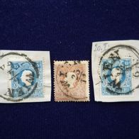 WIEN - Stempel Lot aus 3 Marken & Briefstücke 1858 / 1959