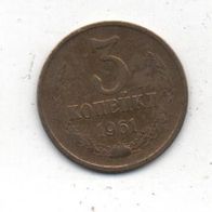 Münze Russland 3 Kopeken 1961