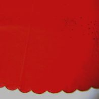 weihnachtliche BW - Tischdecke Motiv: Weihnachten / Christmas, Rot, Rund 168 cm