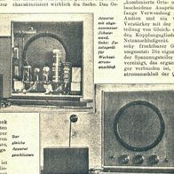 Das Oszillophon " Lautsprecher Detektor Empfänger 1928 Sonderdruck von Kappelmayer