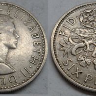 Großbritannien 6 Pence 1965 ## B12