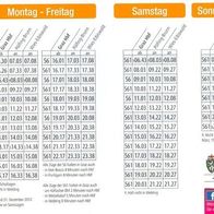 Eisenbahn Fahrplan S-Bahn 6/61 Graz-Pölfing-Brunn- Wies-Eibiswald 12-13 Köflacher GKB