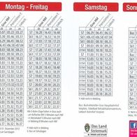 Eisenbahn Fahrplan S-Bahn 7 61 Graz-Premstätten-Tobelbad-Lieboch Köflacher GKB