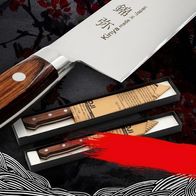 Japanisches 2tlg. Messerset von Kunsthandwerker Kinya Terada aus Frankfurt am Main