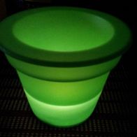 Beleuchteter Übertopf, Blumentopf