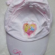 Schirmmütze Baseballcap Cap von Disney Princess Gr. 50-52 - rosa