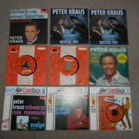 9 er Set Peter Kraus Schallplatte Single Singles Vinyl