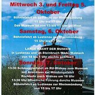 Flyer Rhein-Schauen Rheinbähnle Vorarlberg Lustenau Mäder Koblach Widnau 10/2012