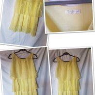 Gelbes Seidentop / Minikleid von Made in Italy Gr. M
