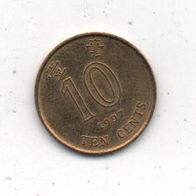 Münze Hong Kong 10 Cent 1997