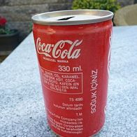 Alte Coca Cola-Dose aus den 90er Jahren aus der Türkei