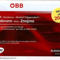 ÖBB Fahrplan Wien-Stockerau-Absdorf-Hippersdorf-Hollabrunn-Retz-Znojmo 2013 Znaim