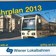 WLB Fahrplan Eisenbahn Badner Bahn Lokalbahn Wien- Baden Wiener Lokalbahnen 2013