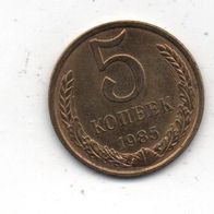 Münze Russland 5 Kopeken 1985