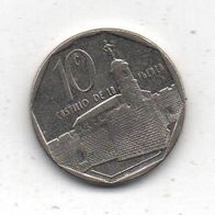 Münze Kuba 10 Centavos 1994