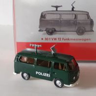 Wiking 1:87 VW T2 Kombi Polizei Funkwagen tannengrün aus PMS Berliner Jahre 2 (2015)