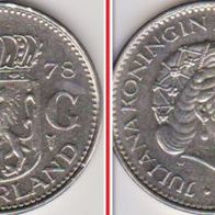 1978 Niederlande - 1 Gulden - Erhaltung: sehr schön
