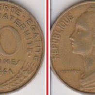 1964 Frankreich - 10 Centimes - Erhaltung: vorzüglich