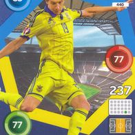 Panini Trading Card Fussball EM 2016 Denys Garmash aus der Ukraine Nr.440