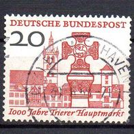 Bund BRD 1958, Mi. Nr. 0290 / 290, Trier, gestempelt Bremerhaven 30.06.1958 #13911