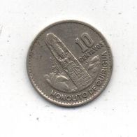 Münze Guatemala 10 Centavos 1969