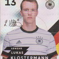 Rewe DFB-Sammelkarte EM 2020 - 13/35 Lukas Klostermann Glitzerversion